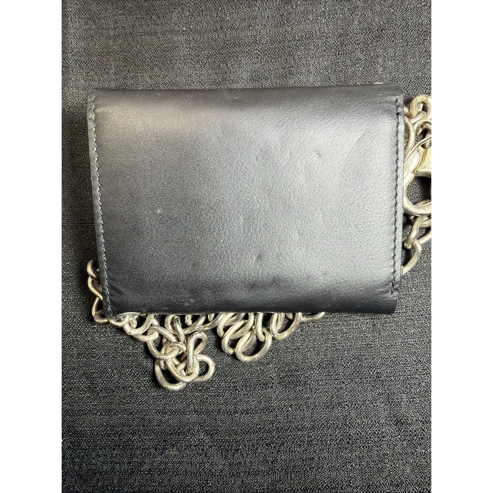 Harley-Davidson Men's Willie G Skull Leather Tri-Fold Wallet & 19